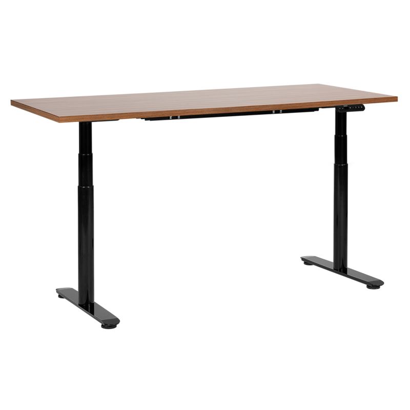 Biurko regulowane elektrycznie Destinas Brązowy/ czarny 160 cm 72 cm 1 szt.
