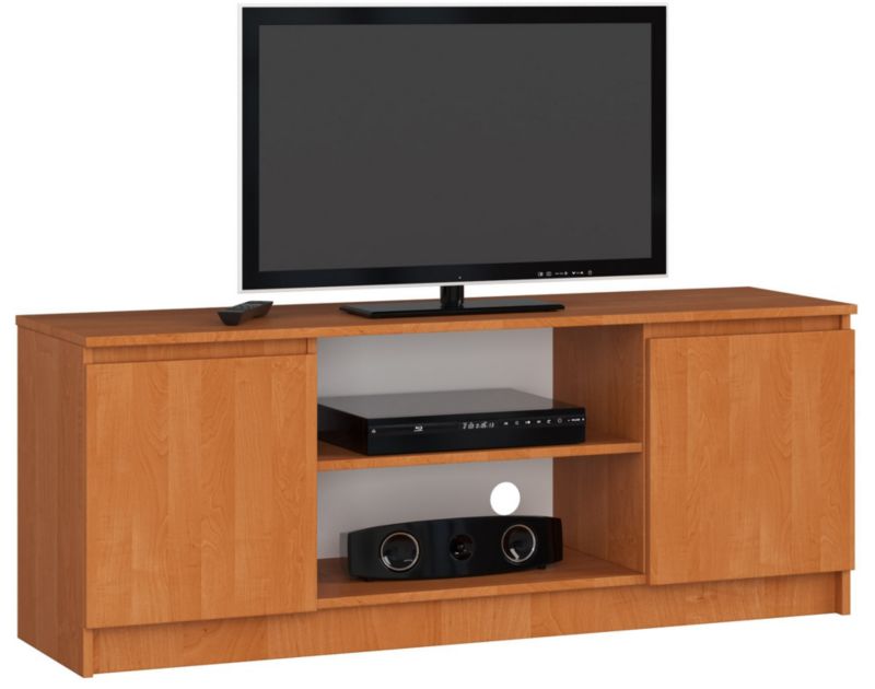 Szafka RTV Akord Olcha 140 cm 2 drzwi kolor Olcha mat 2 półki 140x40x55 cm 1 szt.