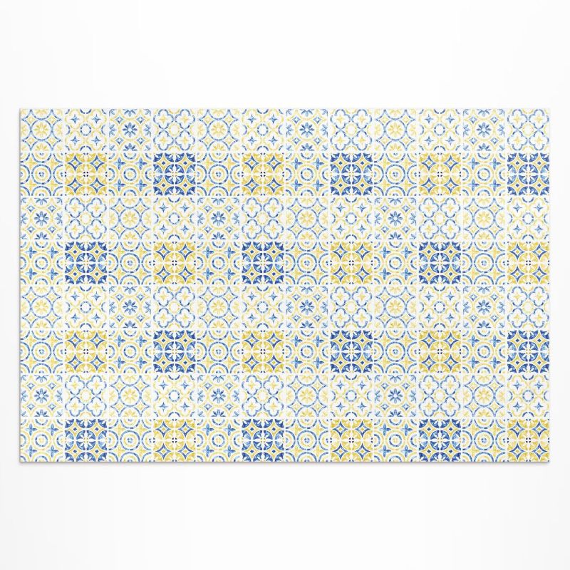 Dywan Winylowy Z Nadrukiem Wallfluent 140x210 cm Hiszpańska mozaika wzorzyste kafelki 1 szt.
