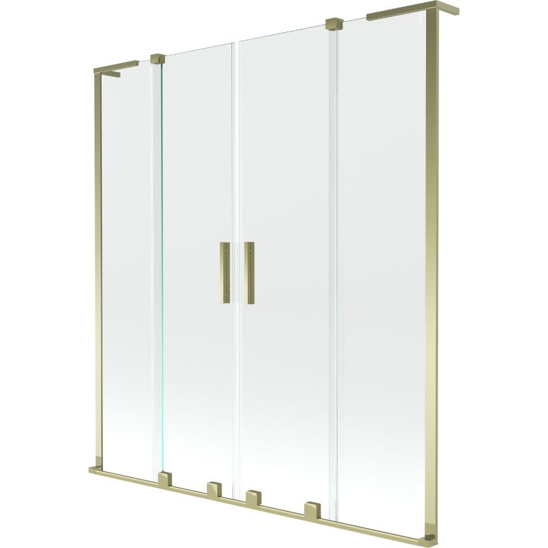 Parawan nawannowy dwuskrzydłowy Mexen Velar L złoty 150x150 cm 1 szt.