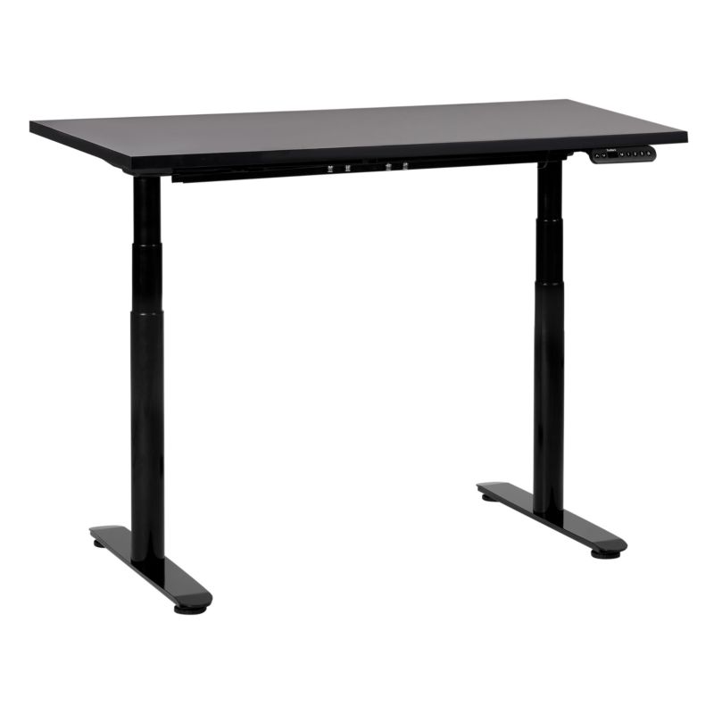 Biurko regulowane elektrycznie Destinas Czarny 120 cm 72 cm 1 szt.