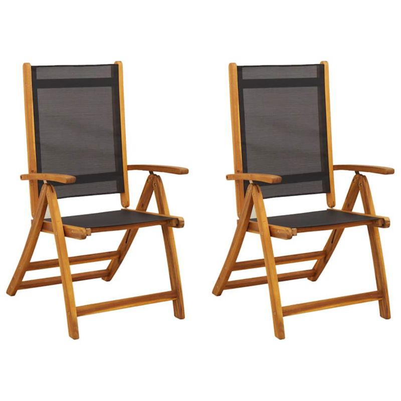 Krzesło składane vidaxl 41747 czarny 1 szt