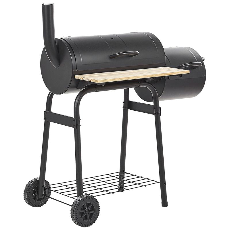 Grill węglowy Satah Z wędzarnią Metal Czarny 1 szt.