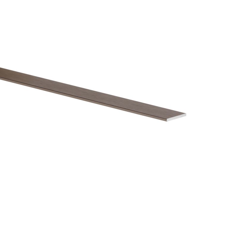 Płaskownik aluminiowy szczotkowany 2600 x 20 x 2 mm srebrny