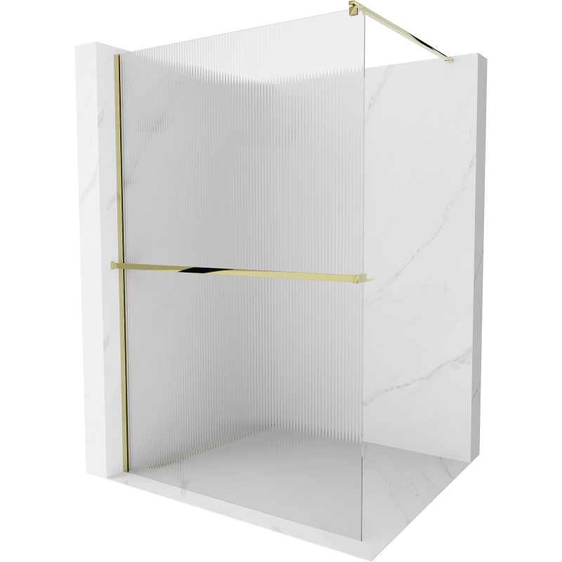 Ścianka prysznicowa walk-in Mexen Kioto+ złota 100 x 200 cm 800-100-121-50-09 1 szt.