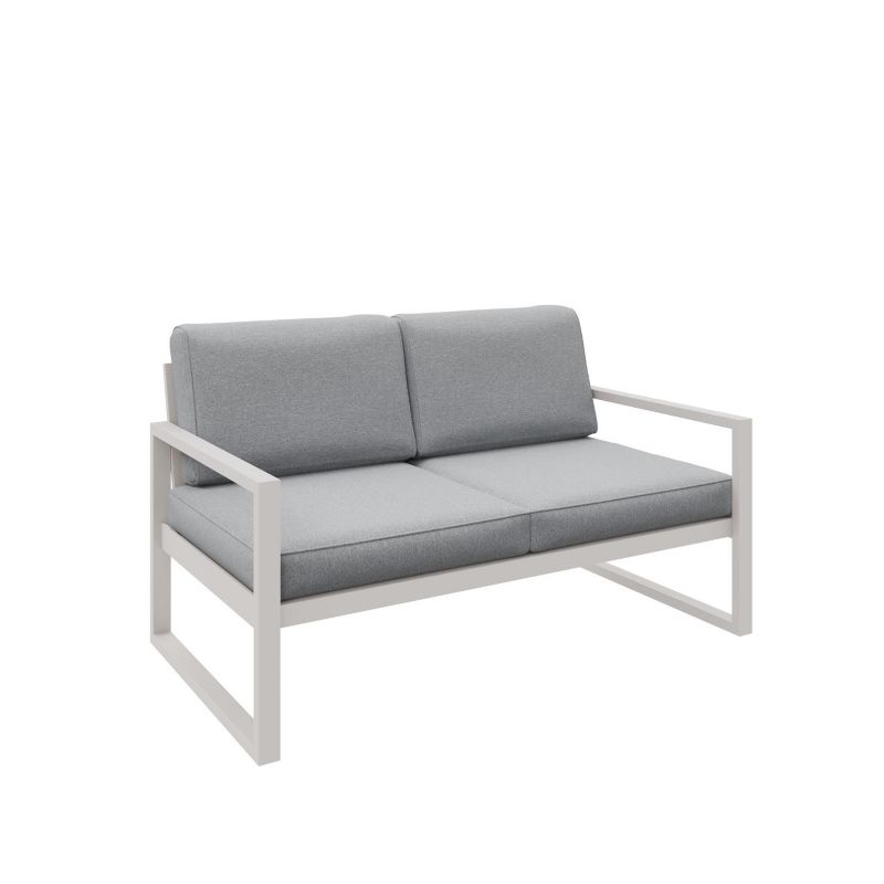 Sofa ogrodowa Bettso Alicante dwuosobowa na kaszmirowych nogach jasnoszary 1szt.