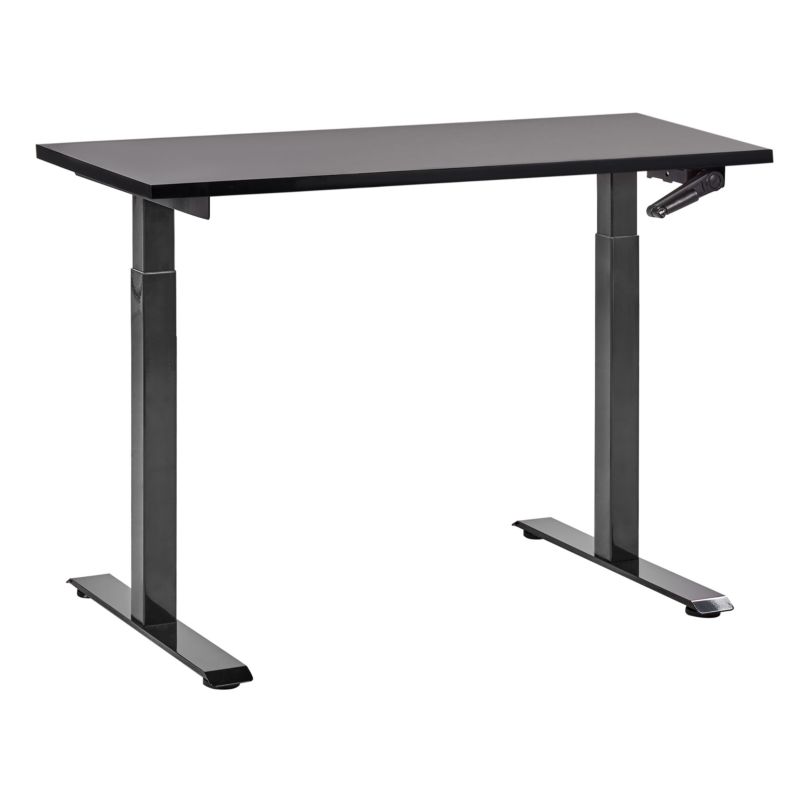 Biurko regulowane manualnie Destines Czarny 120 cm 72 cm 1 szt.