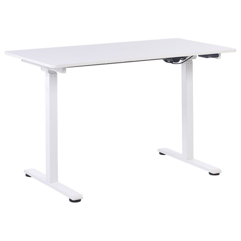 Biurko regulowane elektrycznie Grifton Biały 120 cm 60 cm 1 szt.