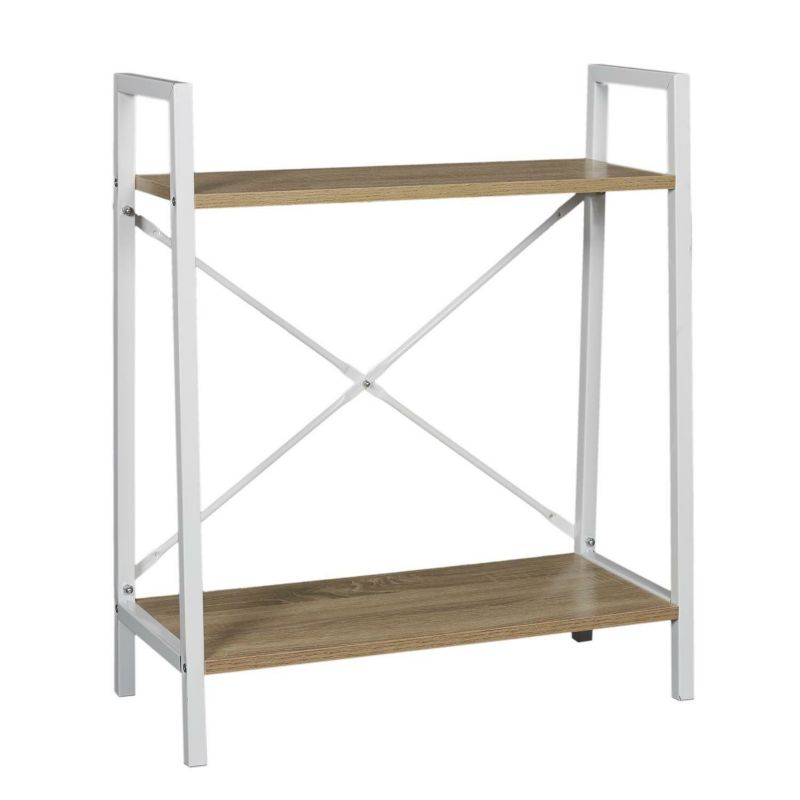 Regał metalowy Cilyan S na książki i dekoracje biały styl skandynawski 60 cm INTESI 1 szt.