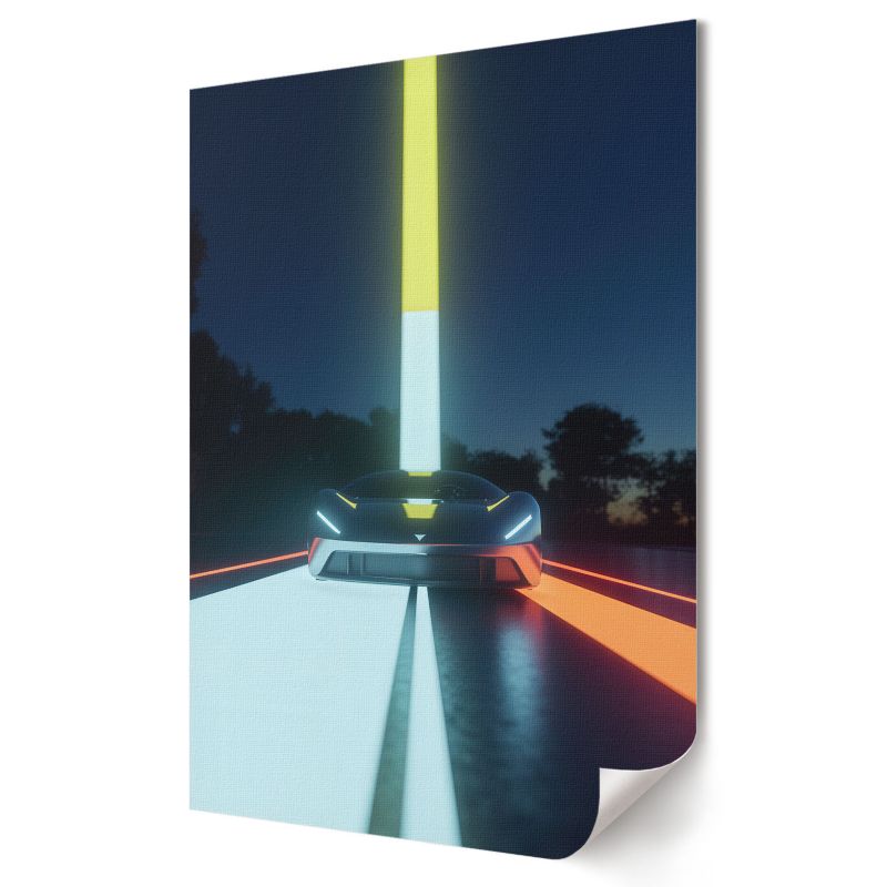Plakat na ścianę Wallfluent Format A2 Futurystyczne auto Artysta Veil 21 1 szt.