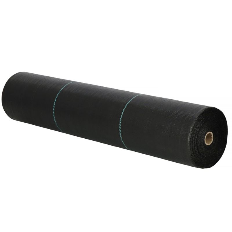 Agrotkanina antychwastowa Springos 90g/m2 czarna mata 0,8x50 m 1 szt.