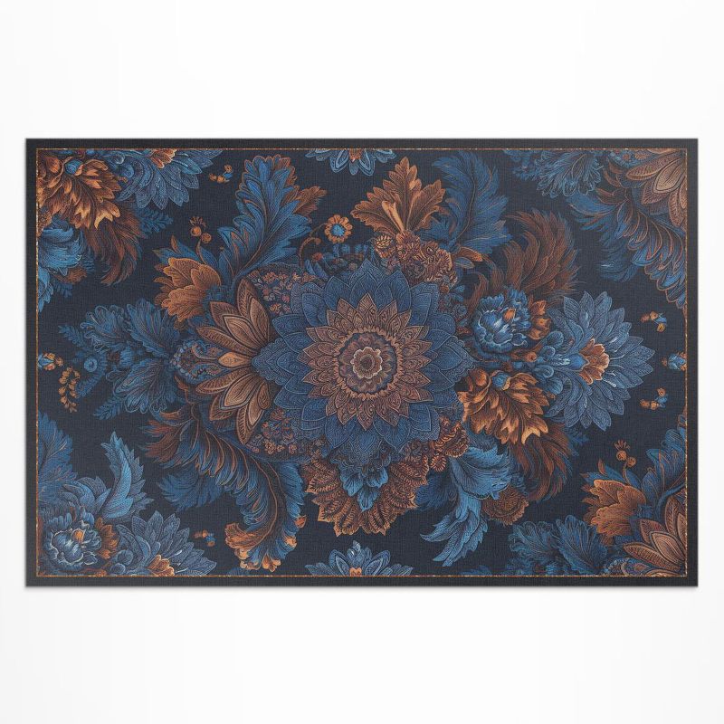 Winylowy Chodnik Zewnętrzny Wallfluent 80x120 cm Kompozycja kwiatowa w stylu vintage 1 szt.