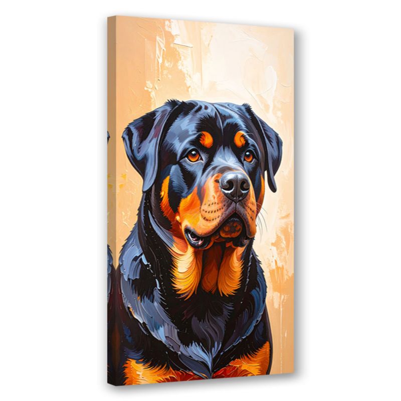 Obraz nowoczesny do salonu biura Feeby Rottweiler Pies Zwierzę 60x120cm 1szt