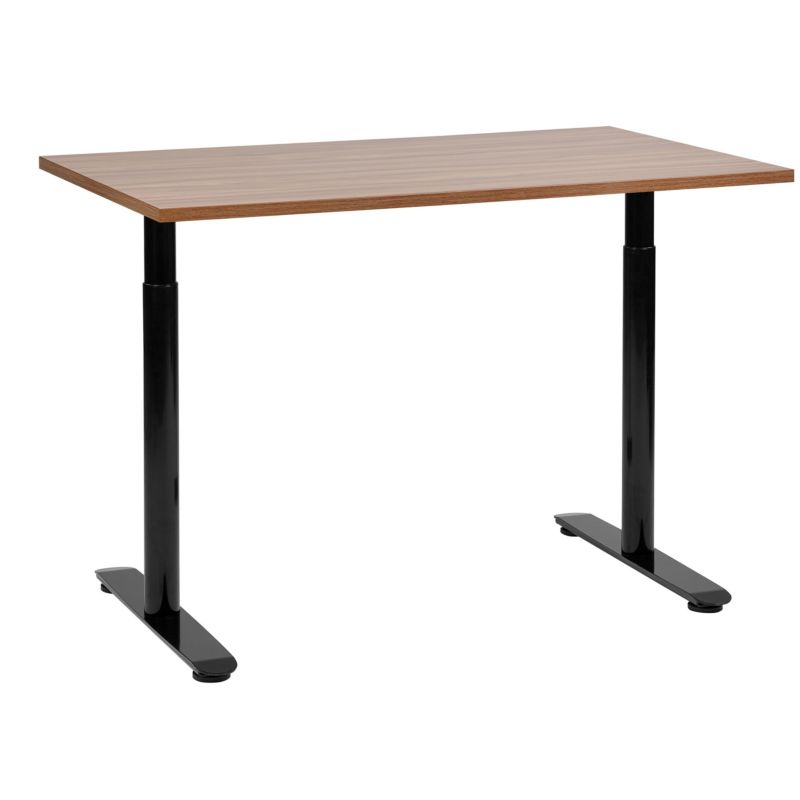 Biurko regulowane manualnie Destinas Brązowy/ czarny 120 cm 72 cm 1 szt.