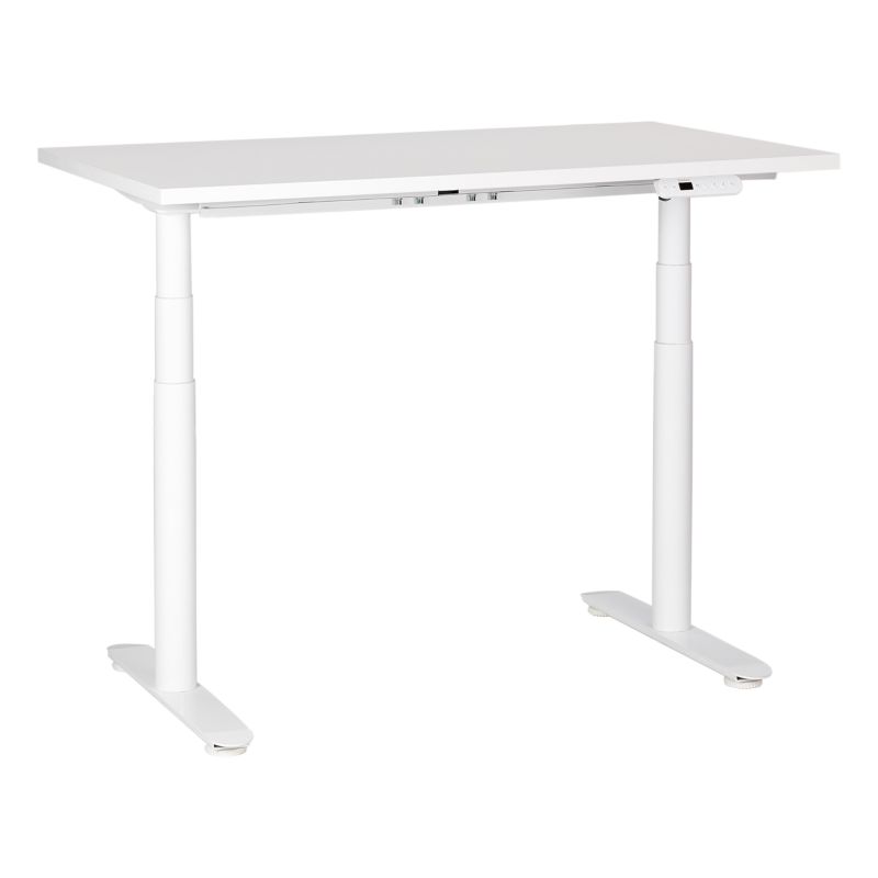 Biurko regulowane elektrycznie Destinas Biały 120 cm 72 cm 1 szt.