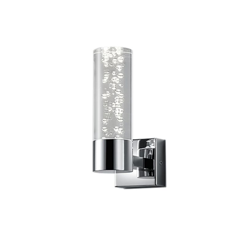 Kinkiet ścienny Trio Bolsa chromowany przezroczysty do łazienki LED 3.1W 3000K 310lm IP44 wym: 19 x 7 x 7 cm - 1 szt.