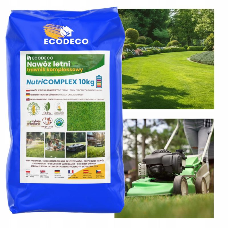 Nawóz do Trawy NPK Eco Deco 10 kg Żelazo mikroelementy 1 szt.