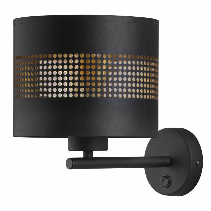 Kinkiet ścienny TAGO TK Lighting Czarny 1xE27 20x28 cm 1szt.