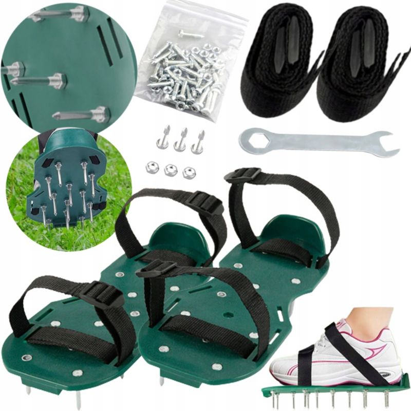 Aerator KADAX Wertykulator Do Trawników Napowietrzania Duże Kolce Na Buty Areator 1szt.