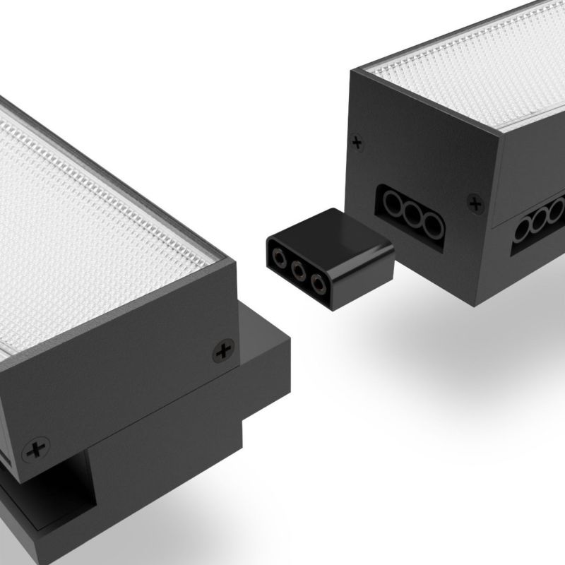 Oprawa liniowa do garażu warsztatu Videx Linear czarna LED 50W 5000K 5000lm IP20 wym: 5,5 x 120 x 5,5 cm - 1 szt.