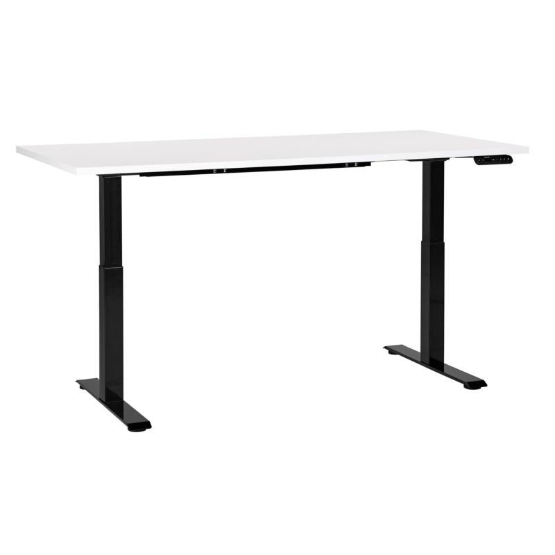 Biurko regulowane elektrycznie Destines Biały/ czarny 160 cm 72 cm 1 szt.