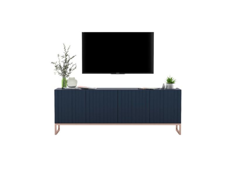 Szafka RTV Meble Lindner NAVA 1 160 grafit mat/dąb artisan 1 szt.