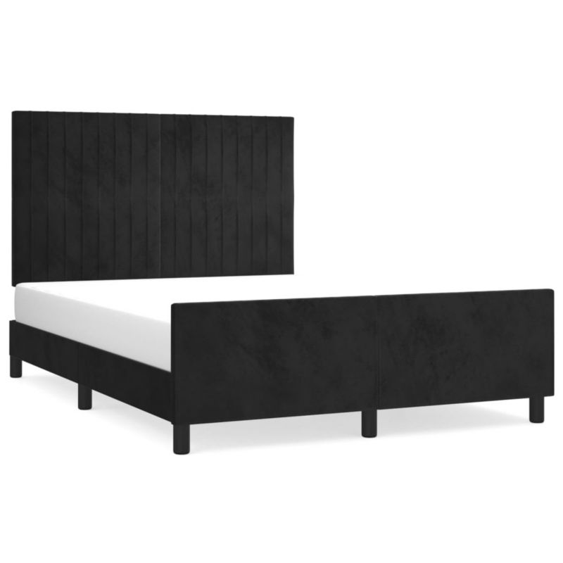 Łóżko tapicerowane WaszeMeble 140x190 cm czarna WM-3125875 1 szt.