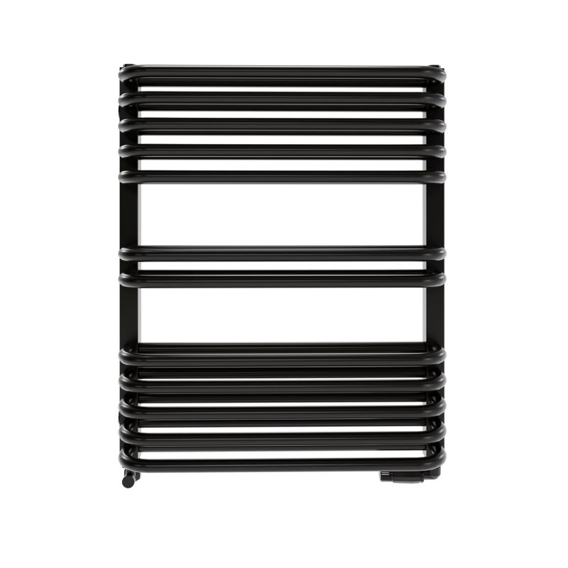 Grzejnik dekoracyjmy Luxrad Stark 64 x 53 cm czarny