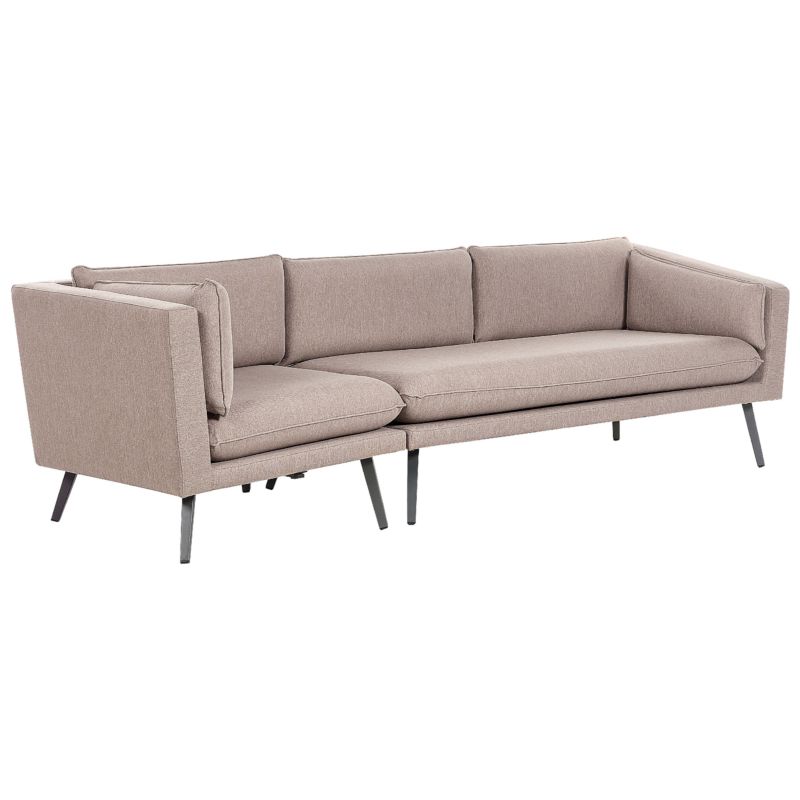 Sofa ogrodowa dla 3 osób Loretello Lewostronny Beżowy 1 szt.