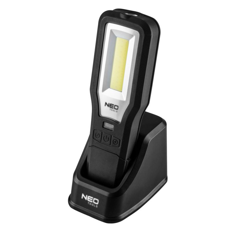 Lampa warsztatowa NEO TOOLS 550 lm COB LED + baza + ładowarka 1 kpl