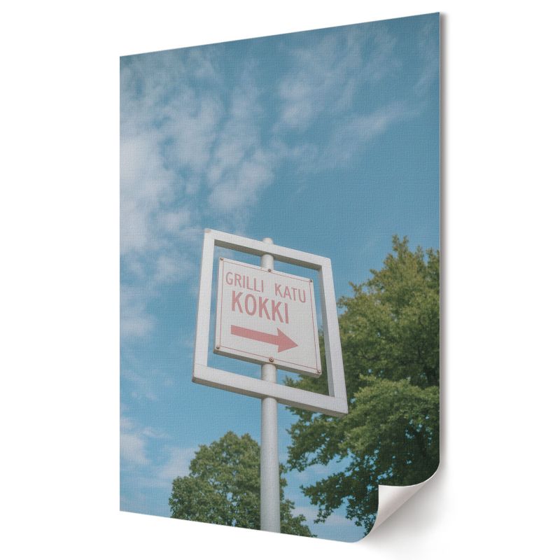 Plakat canvas Wallfluent Format A4 Znak kierunku Artysta Henrik Lund 1 szt.