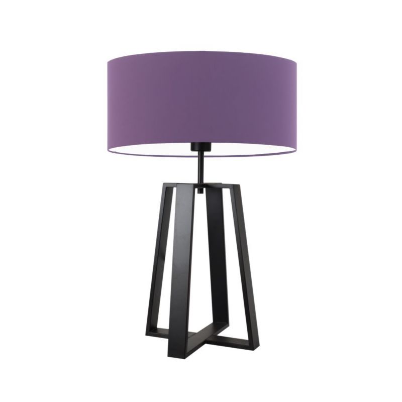 Lampka Nocna Volta Light Factory Wenis Abażur Fioletowy 1xE27 1szt.