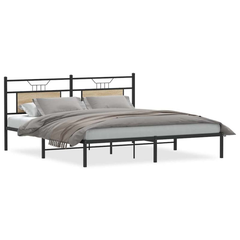 Rama łóżka WaszeMeble 180x200 cm Dąb sonoma drewno WM-4106797 1 szt.