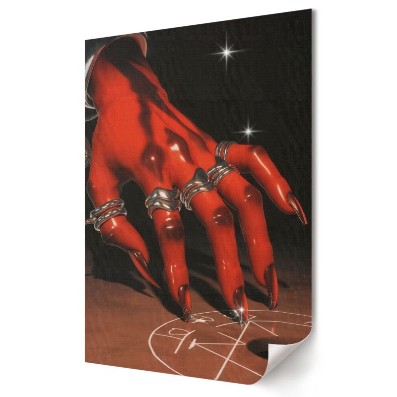 Plakat canvas Wallfluent Format A3 Diabelska dłoń Grupa Twórcza Loona 1 szt.