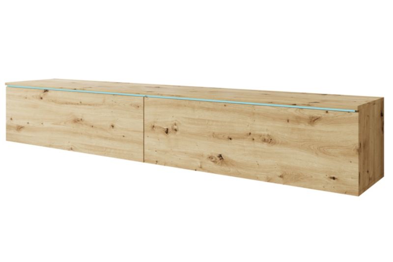 Szafka RTV MINIO go for it DONNA 180 cm dąb artisan z oświetleniem LED ,1 szt.