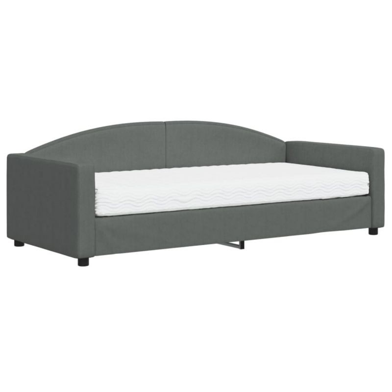 Sofa rozkładana WaszeMeble 90x200 cm Ciemnoszary tkanina WM-3197171 1 szt.