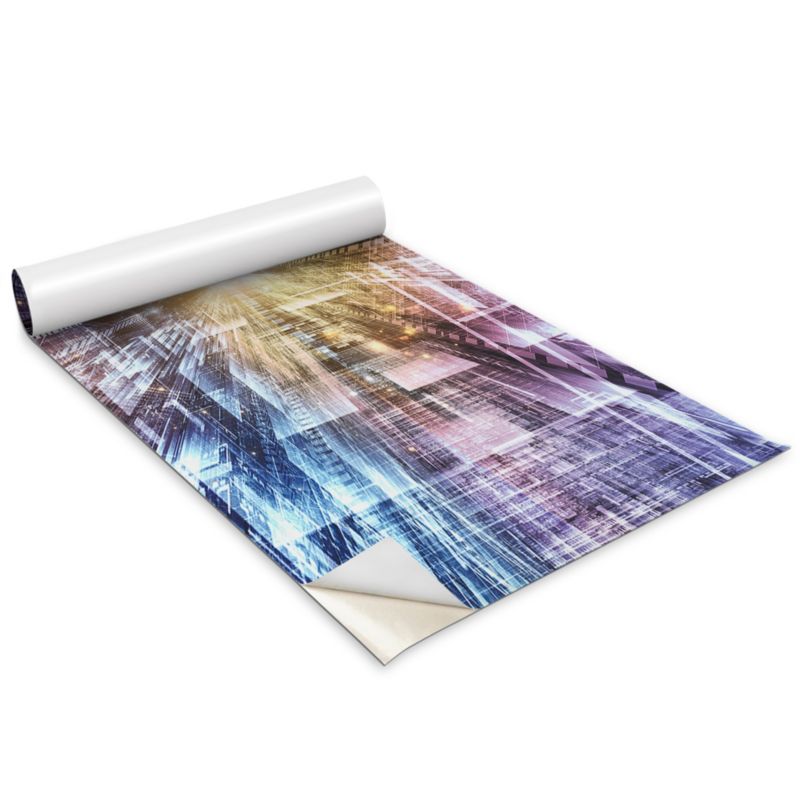Okleina Na Szafki Kuchenne Wallfluent 100x50 cm Cyfrowy kosmos Okleina Do Mebli DIY 1 rol.