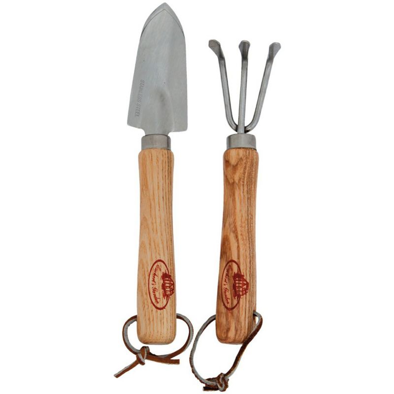 Zestaw mini narzędzi ogrodniczych Esschert Design stal nierdzewna drewno jesionowe 19 cm 1 szt.