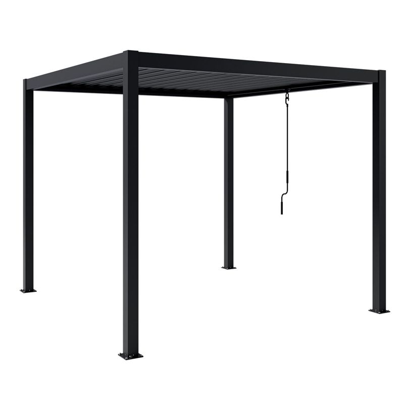Pergola Ogrodowa Bioklimatyczna 100% Aluminiowa NORDVIC Skyline 3 x 3 m Antracyt