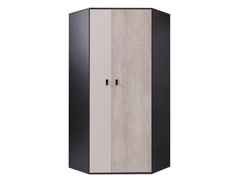 Szafa narożna MIRJAN 24 Planet System 2 L/P czarny/dąb/beż 1 szt.