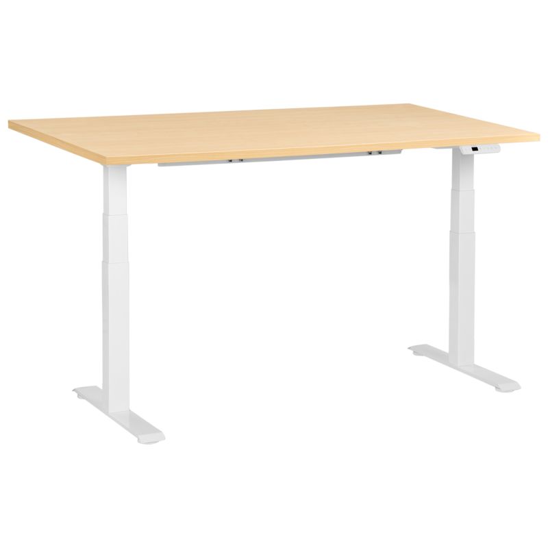 Biurko regulowane elektrycznie Destines Jasny brąz/ biały 160 cm 72 cm 1 szt.