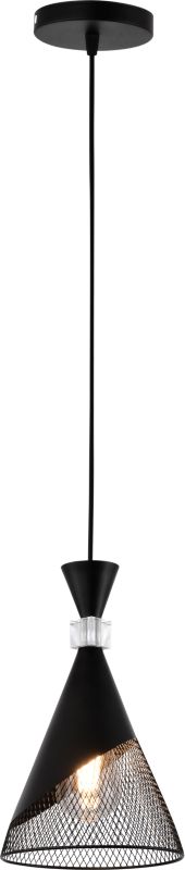 Lampa wisząca Vargo czarna 1xE27x60W IP20 wym:100x18x18cm - 1 szt.