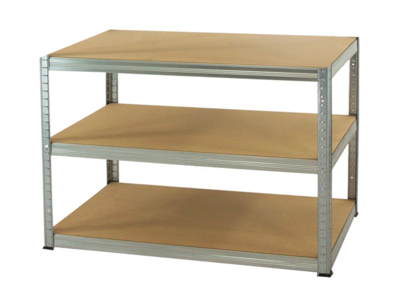 Regał magazynowy garażowy metalowy MODO24 ocynkowany helios 106x180x60cm 3 półki po 275 kg 1 szt.