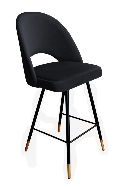 Hoker niski ISKAR VELVET GOLD czarny ATOS 1 szt.