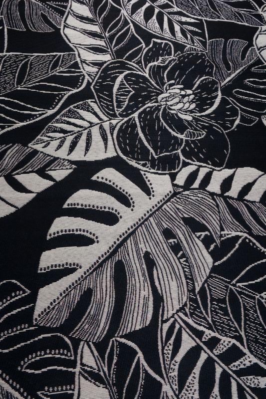 Dywan Multidecor Jungle 80x160cm kwiat biało-czarny 1 szt