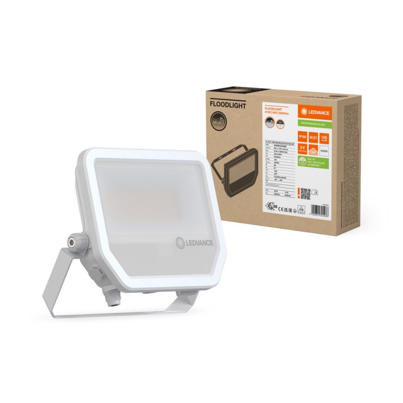 Naświetlacz Floodlight LED Ledvance Reflektor Zewnętrzny Lampa 41W 6000lm 4000K IP66 Biały 1 szt.