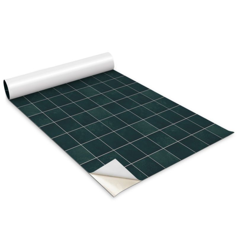 Okleina Na Szafki Kuchenne Wallfluent 100x50 cm Mozaika butelkowa zieleń Okleina Do Mebli DIY 1 rol.