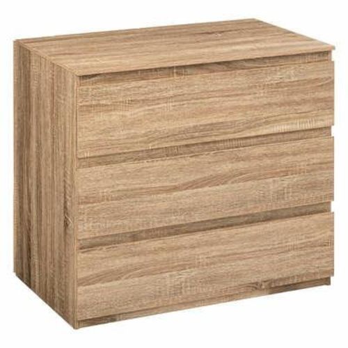 Komoda Dolo 5FIVE SIMPLY SMART komoda z 3 szufladami na nóżkach 73 cm nowoczesna do salonu i sypialni naturalna 1 szt.