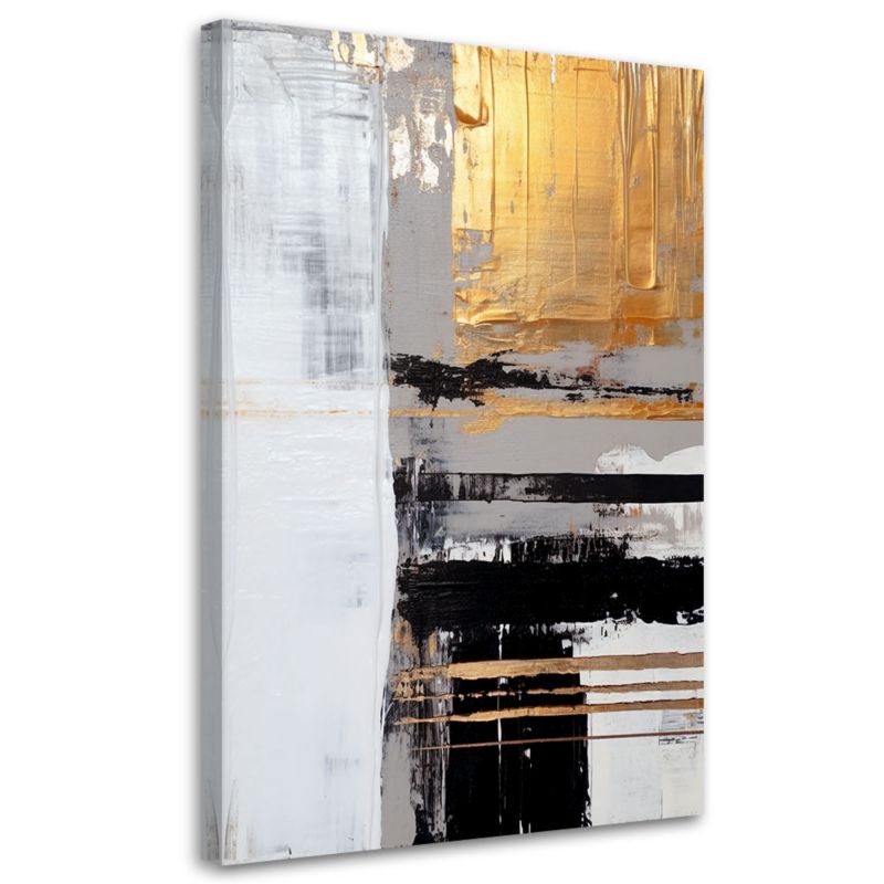 Obraz do salonu sypialni Feeby Złota Abstrakcja 60x90cm 1szt