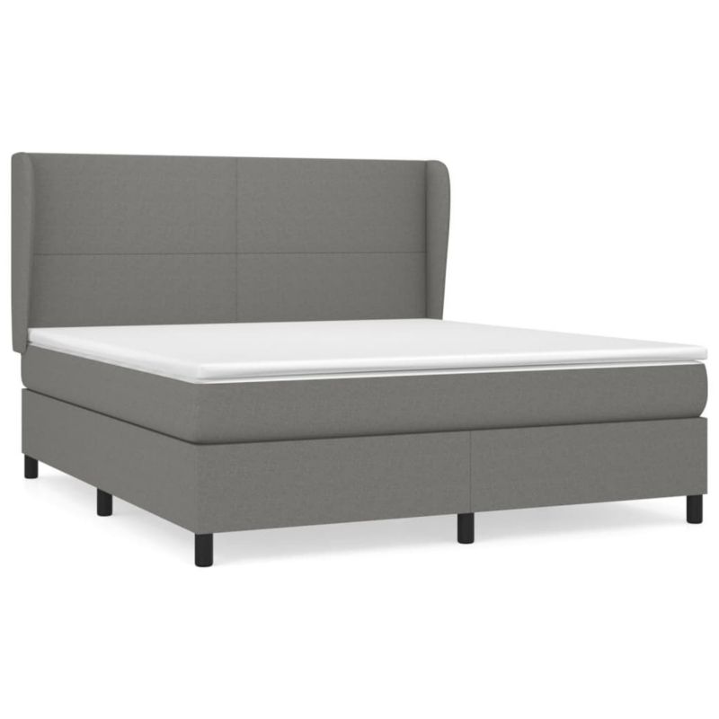 Łóżko kontynentalne WaszeMeble 160x200 cm ciemnoszara WM-3127814 1 szt.